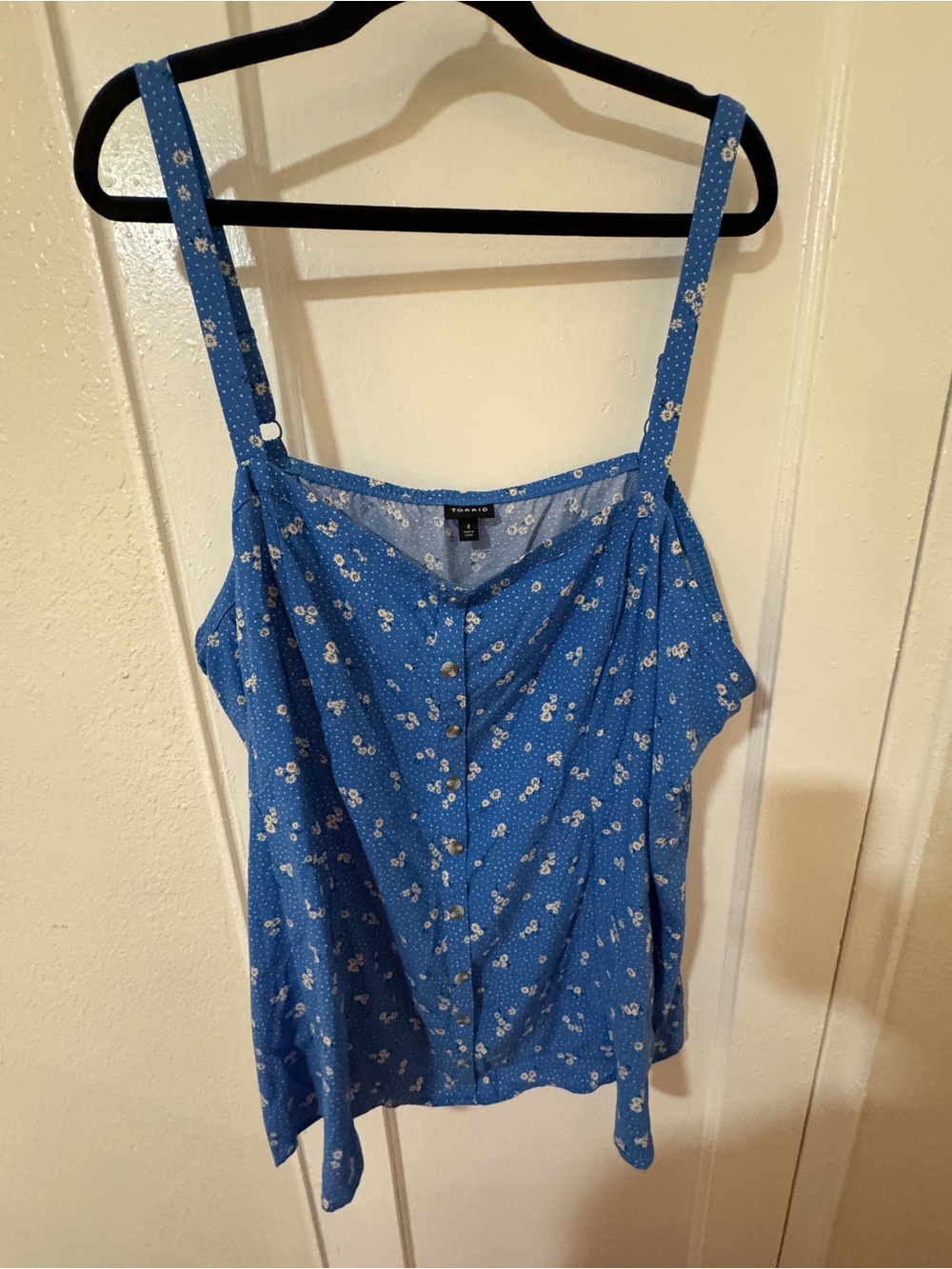 torrid Blue Floral Button-Front Cami